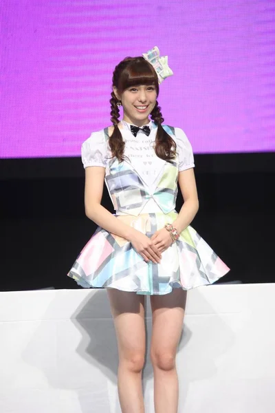 Natsuki Kojima Japanese Idol Group Akb48 Poses Press Conference Challenge — Stock Photo, Image