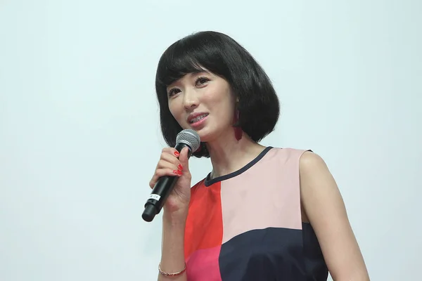 Modelo Actriz Taiwanesa Lin Chi Ling Habla Durante Estreno Película —  Fotos de Stock