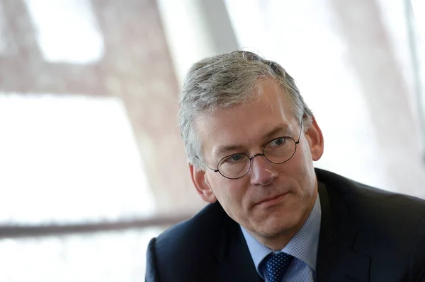 Frans Van Houten Royal Philips Ceo Röportaj Chengdu Şehir Güneybatı — Stok fotoğraf