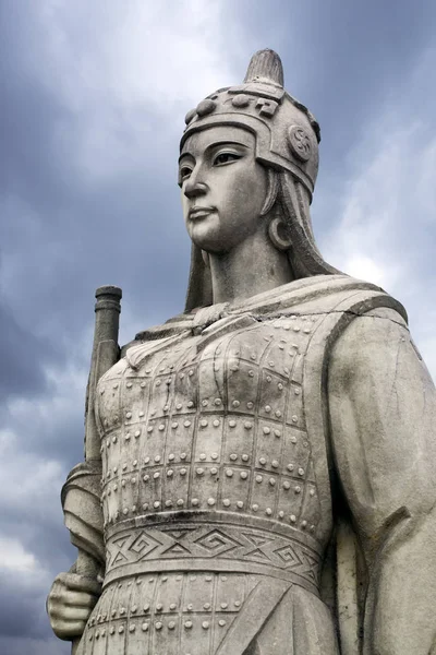 Вид Статую Хао Древнего Китайского Полководца Верховной Жрицы Одной Жен — стоковое фото