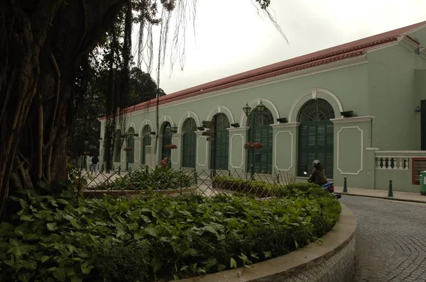Makao Daki Makao Tarihi Merkezi Nin Augustines Meydanı Nın Görünümü — Stok fotoğraf