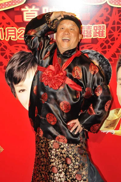 Hong Kong Aktor Eric Tsang Pozach Podczas Ceremonii Premiera Nowego — Zdjęcie stockowe