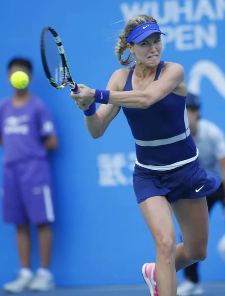 Eugenie Bouchard Del Canada Torna Colpo Alize Cornet Della Francia — Foto Stock