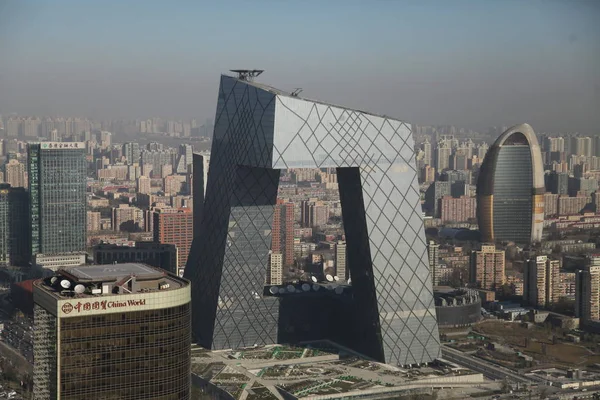 View Cctv Tower Headquarters China Central Television Other High Rise — Stock Photo, Image