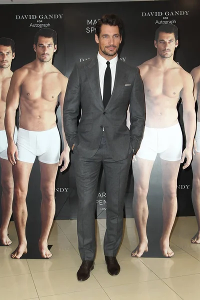 British Model David Gandy Poses Fan Meeting Marks Spencer Flagship — Stock Photo, Image