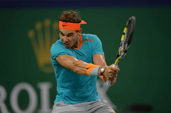 Rafael Nadal Van Spanje Teruggegaan Een Schot Feliciano Lopez Van — Stockfoto