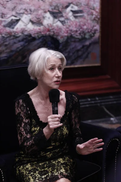 Actrice Britannique Helen Mirren Prend Parole Lors Banquet Organisé Par — Photo