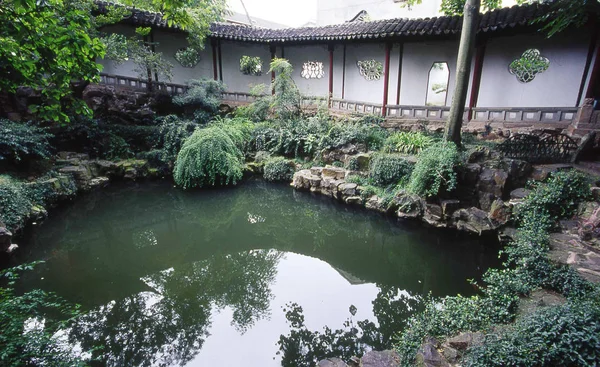 Tekintettel Nagy Hullám Pavilion Vagy Canglangting Pavilion Klasszikus Kertek Suzhou — Stock Fotó