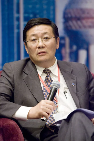 Lou Jiwei Styrelseordförande Och För China Investment Corporation Cic Deltar — Stockfoto
