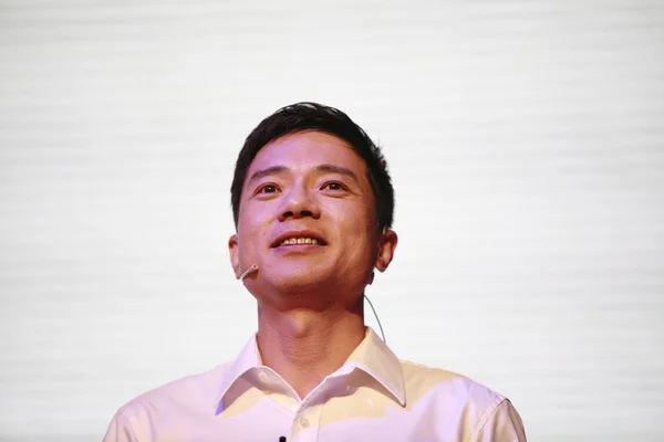 Robin Yanhong Styrelseordförande Och För Baidu Inc Leenden Baidu Teknik — Stockfoto