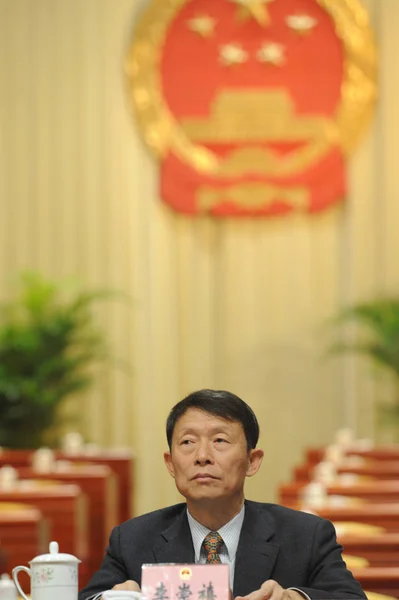 Chongxi Ówczesny Przewodniczący Prowincji Sichuan Komitetu Chińskiej Narodów Politycznych Konferencji — Zdjęcie stockowe