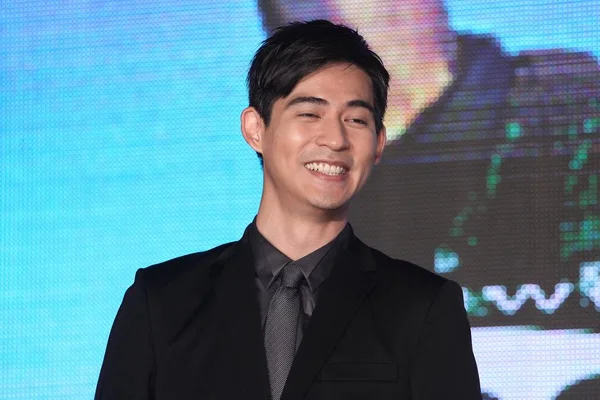 Taiwanese Actor Singer Vic Chou Grins Premiere Ceremony New Movie — Stock Photo, Image