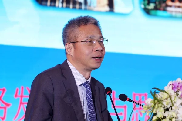 Fil Xunlei Chefsekonom Och Chef För Forskningsinstitutet För Zhongtai Securities — Stockfoto