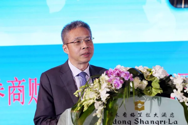 Xunlei Economista Jefe Director Del Instituto Investigación Zhongtai Securities Asiste — Foto de Stock