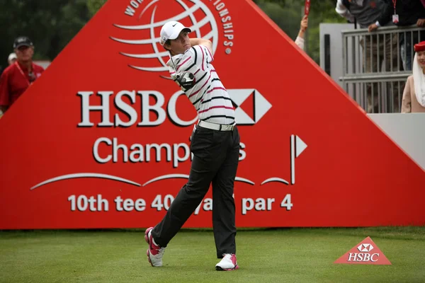 Golfista Rory Mcilroy Irlanda Norte Joga Tiro Primeira Rodada Torneio — Fotografia de Stock