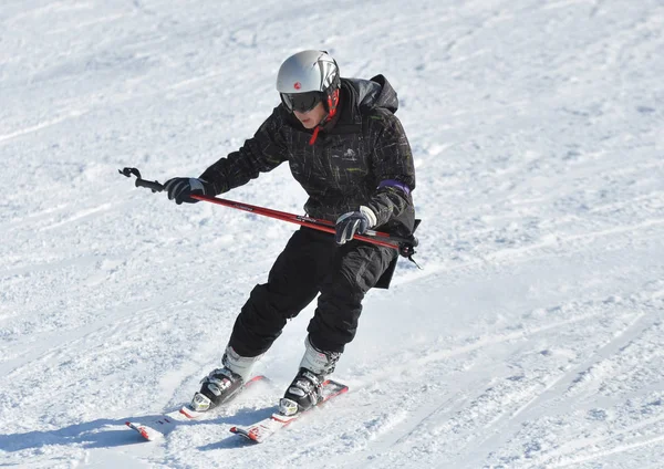 Vacancier Chinois Aime Skier Dans Une Station Ski Ville Shenyang — Photo