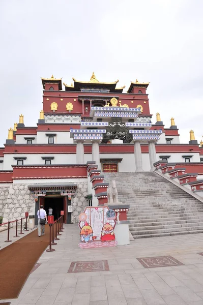 Turistler Wuxi Şehir Yin Tan Cheng Içine Yürümek Doğu Chinas — Stok fotoğraf