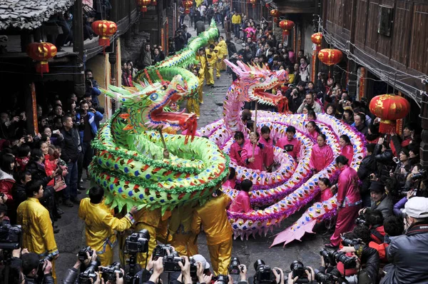 연예인 Zhaiying Songtao 먀오족 자치현 Tongren 구이저우 2012 일에에서 축제를 — 스톡 사진