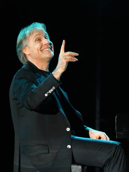 Pianista Francés Richard Clayderman Reacciona Concierto Gira Por China Ciudad — Foto de Stock