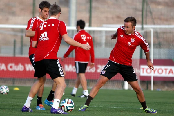 Les Footballeurs Allemands Bayern Munich Participent Une Séance Entraînement Lors — Photo