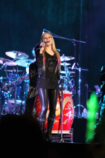 Cantora Canadense Avril Lavigne Apresenta Concerto Durante Sua Turnê Mundial — Fotografia de Stock