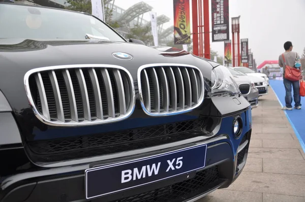 Bmw Displayed Automobile Exhibition Qingdao City East Chinas Shandong Province — Stock Photo, Image