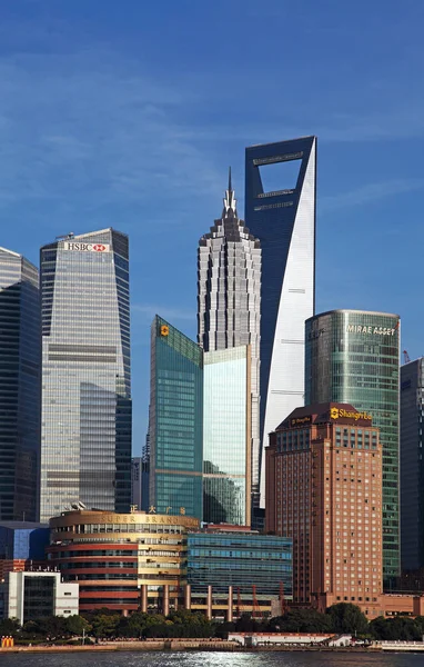 Vista Torre Jinmao Centro Financiero Mundial Shanghai Otros Rascacielos Edificios —  Fotos de Stock