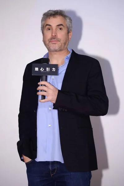 Mexican Film Director Alfonso Cuaron Pictured Press Conference Premiere His — Stock Photo, Image