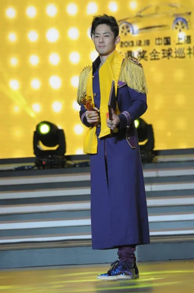 Amerikanische Sängerin Vanness Erhält Den Preis Für Das Beste Chinesische — Stockfoto