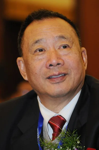 Chen Zemin Ordförande För Sanquan Food Ltd Avbildas Ett Forum — Stockfoto