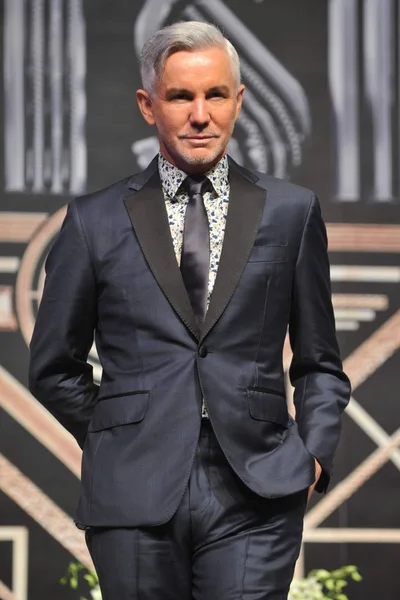 Australian Director Baz Luhrmann Poses Press Conference Premiere His Film — Stock Photo, Image