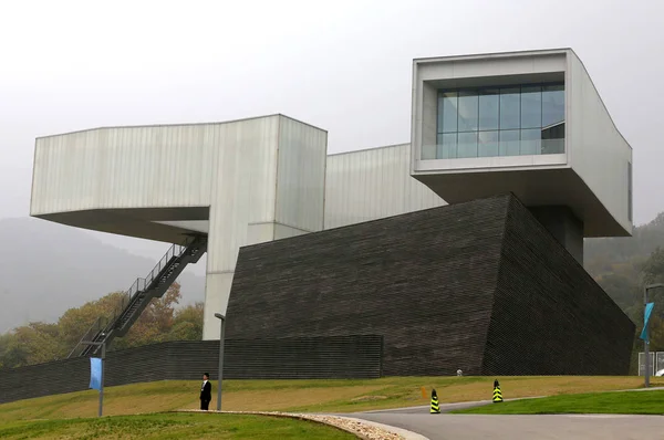 Vista Del Museo Arte Sifang Diseñado Por Arquitecto Neoyorquino Steven — Foto de Stock