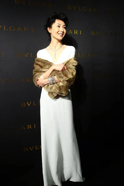 Actriz Hong Kong Maggie Cheung Posa Ceremonia Apertura Retrospectiva Bulgari — Foto de Stock