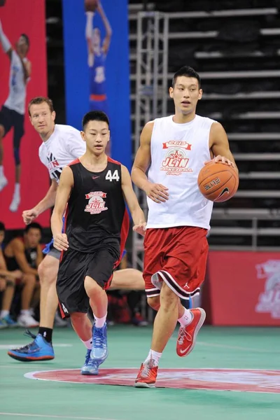 Nba Star Jeremy Lin Houston Rockets Basketball Team Right Plays — Stock Photo, Image