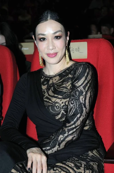 Actriz Hong Kong Christy Chung Posa Backstage Del Hamilton Camera — Foto de Stock