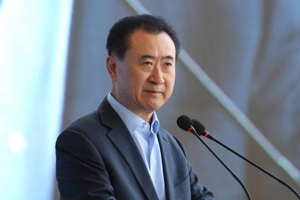 Wang Jianlin Chairman Dalian Wanda Group Speaks Opening Ceremony Han — Stock Photo, Image