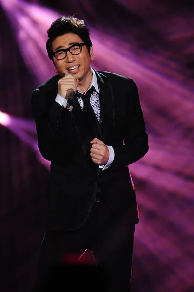 Cantante Chino Sha Baoliang Actúa Durante Episodio Del Reality Show — Foto de Stock