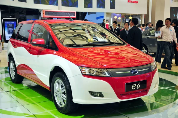 Een Byd Wordt Gezien 14E Shanghai International Automobile Industry Exhibition — Stockfoto