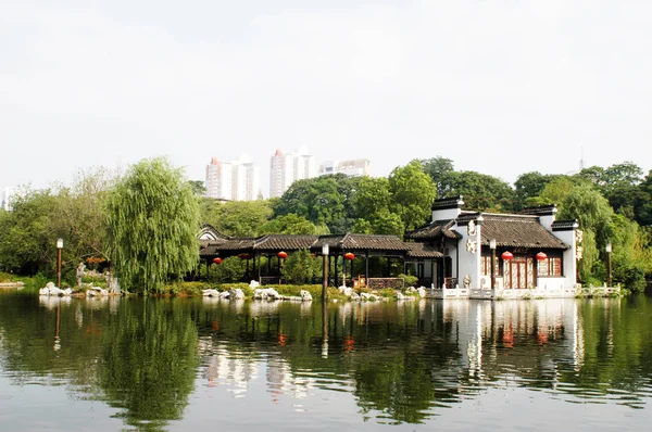 Tekintettel Lebegő Falu Baohe Park Hefei Város Keleti Chinas Anhui — Stock Fotó