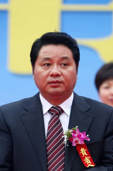 Fake Vice Guvernör Anhui Provinsen Deltar Invigningen Den Kina Huaibei — Stockfoto