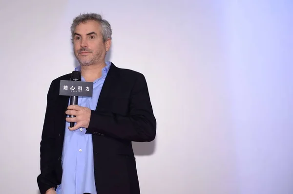 Mexican Film Director Alfonso Cuaron Pictured Press Conference Premiere His — Stock Photo, Image