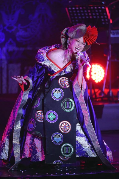 Cantora Japonesa Kumi Koda Apresenta Durante Seu Concerto Taiwan Live — Fotografia de Stock