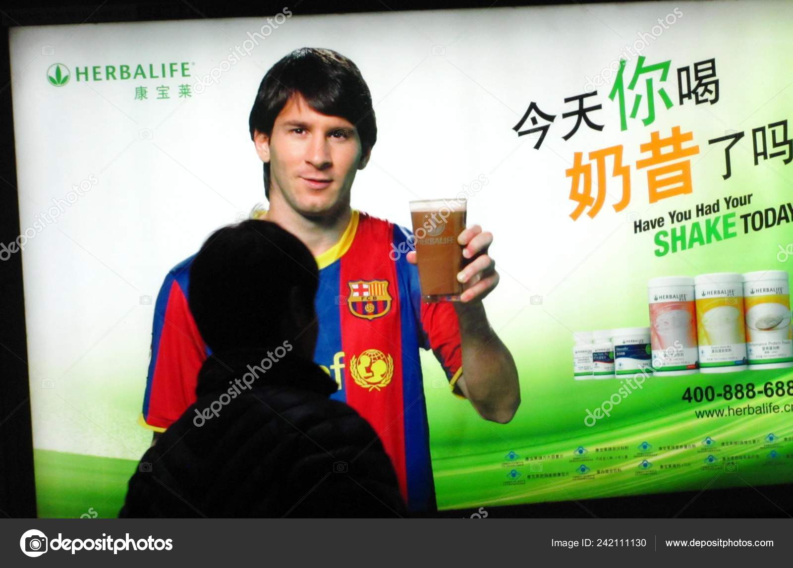 Pedestrian Walks Advertisement Herbalife Products Endorsed