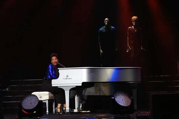 American Singer Alicia Augello Cook Known Alicia Keys Performs Her — Stock Photo, Image