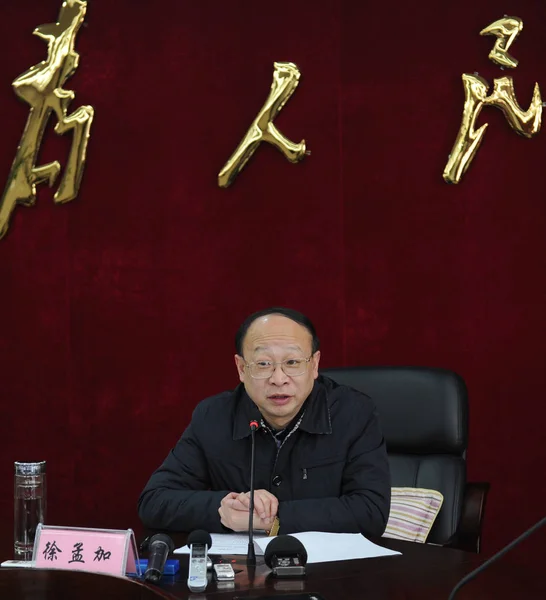 Plik Mengjia Były Sekretarz Komunistycznej Partii Chin Komitetu Yaan City — Zdjęcie stockowe