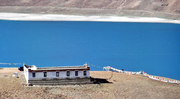 Reszelő Kilátás Yamdrok Nagarze Megye Délnyugat Chinas Tibet Autonóm Régió — Stock Fotó