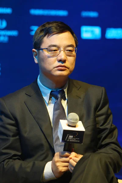 Sun Xiaodong Viceprezident Geely Automobilový Holding Ltd Poslouchá Fóru Čínském — Stock fotografie