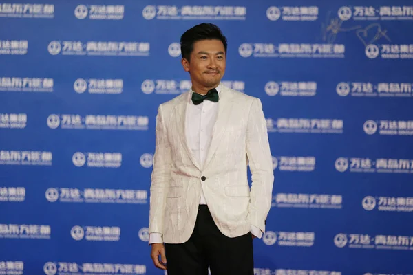 Taiwanese Acteur Alec Vormt Als Hij Een Lancering Feestje Voor — Stockfoto