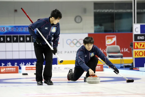 Yusuke Morozumi Japonii Prawo Uwalnia Kamień Meczu Australią Podczas Pacific — Zdjęcie stockowe