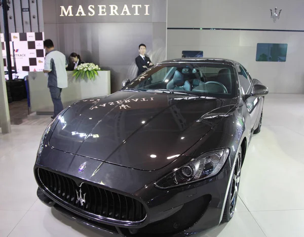 Автомобіль Maserati Відображається Автосалоні Місті Нанкін Східна Провінція Чінас Цзянсу — стокове фото